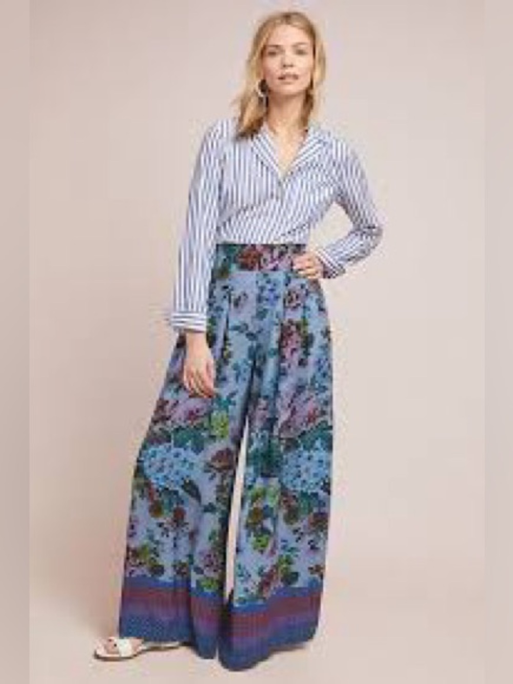 NWOT - Maeve by Anthropologie Terrace Wide Leg Pants - Picture 6 of 6